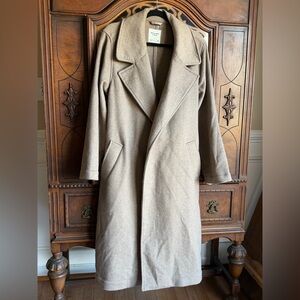 Abercrombie & Fitch Classic tan wrap overcoat